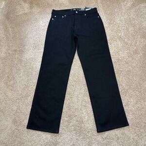 Hollister Men's Advanced Stretch Vintage Loose No Fade Black Jeans Size W32XL32